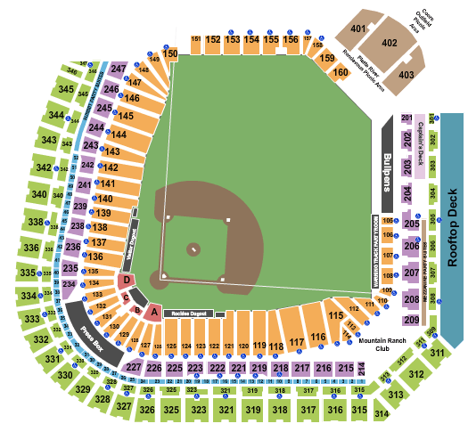 Coors Field Rockies Seating Chart